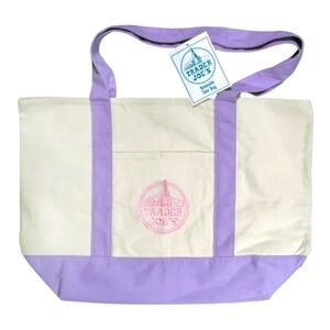 VIRAL NWT Trader Joe's Purple Tote Bag Large